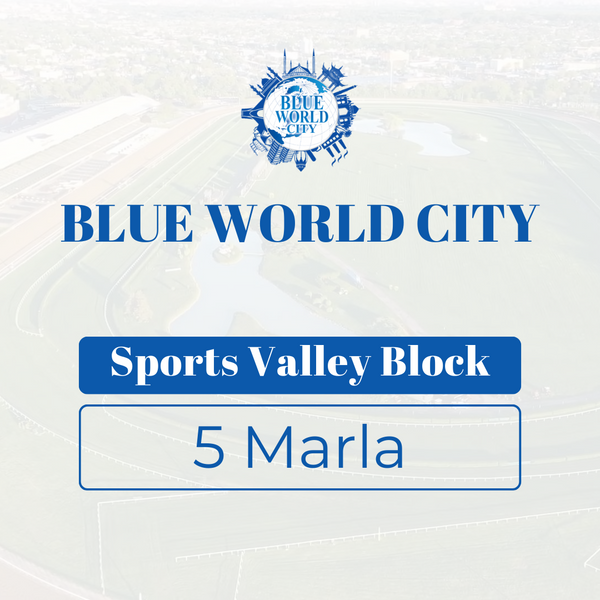 5 Marla Residential Plot Sports Valley Block Blue World City